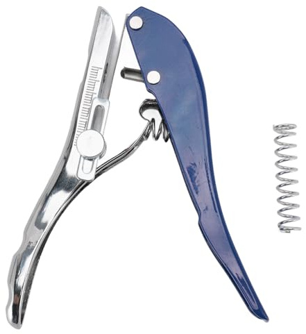 ANKROYU Pinza per punzonatura per bordatrici, foro tondo da 8 mm, strumento per punzonatura in PVC resistente, per la lavorazione del legno, carta, pellicola dura, costruzione prof