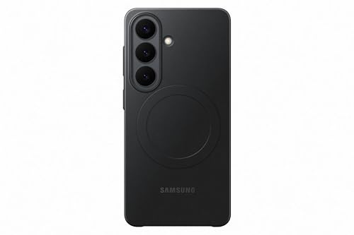 Samsung Slim Magnet Smartphone Case EF-SS942, schlanke Hülle für das Galaxy S26, Handy-Hülle mit Magnetring zur Anbringung von Zubehör, Silikon, Schutz Case, stoßfest, dünn und griffig, Black