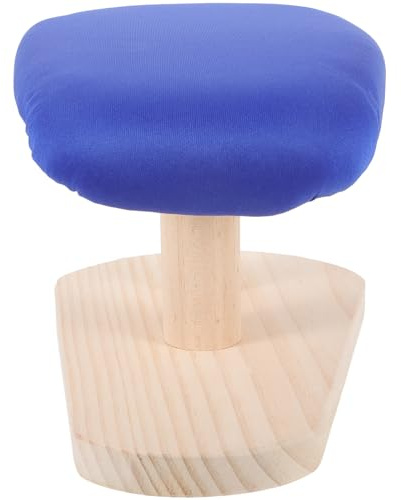 TOYANDONA Table à Repasser Ronde en Tissu Base en Bois Épais, Planche à Repasser Portable pour Vêtements, Accessoire Stable pour Repassage Domestique et Couture, Modèle Allongé, Usage