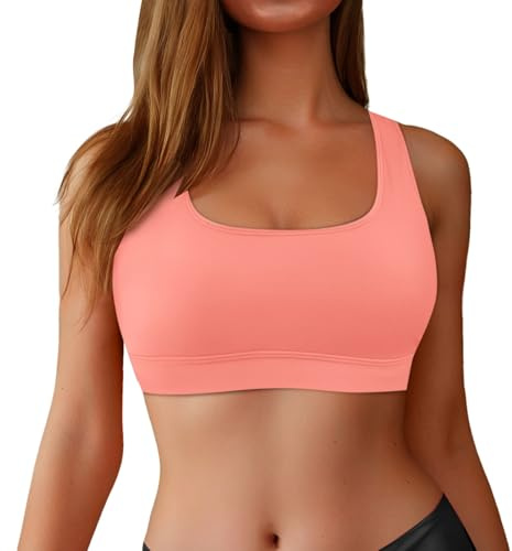 Generico Reggiseno Sportivo da Bagno con Schiena Scoperta da Donna, Bikini con Collo Alto, Costume da Bagno Nero da Allenamento, Top Imbottiti
