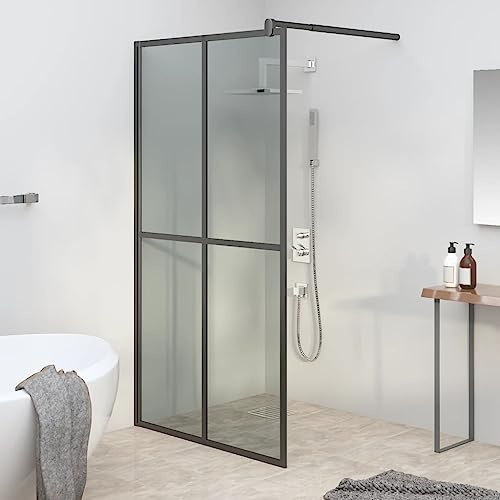 Lumanois Cabina Doccia 100x195 cm Vetro Temperato Scuro, Articoli di ferramenta,Prodotti Idraulici,Ferramenta per la Riparazione di impianti Idraulici,Componenti Doccia,Pareti Doccia, 26.98kg-151886