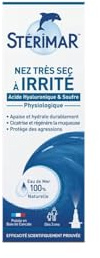 Apaisement durable et protection du nez irrité - STERIMAR Stop&Protect, Spray nasal à l'acide hyaluronique et eau de mer, 20mL - Lot de 3