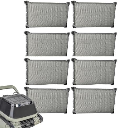 Generisch Poolroboter Ersatzfilter - 8er Set Feinfilter Für Poolroboter Power 4.0, Filterpad Kompatibel, Filterpad Als Ersatzteil Für Poolsauger, Waschbare Filtermatte Für Poolreiniger Zubehör