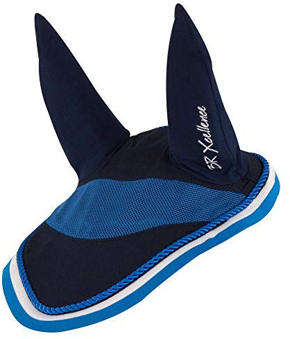 BR Fliegenhaube Fliegenohren Fliegenschutz Xcellence elastische Ohren (Warmblut, Marine Blue)