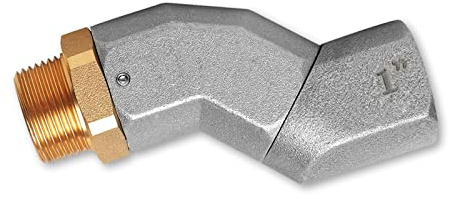 AUTOYU 2,5 cm NPT Kraftstoffschlauch Drehgelenk 360° drehbarer Anschluss für Kraftstoffdüse Multiplane Kraftstoffhobel Schwarz