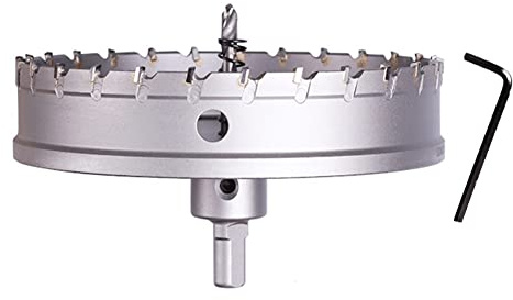 SYDARSYN Scie Cloche en Alliage de Carbure TCT 150mm Foret de Scie Trépan pour Acier Inoxydable Métal Foret Perçage Trou