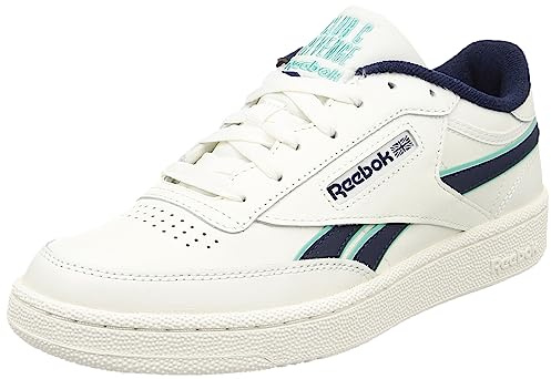 Reebok Herren Club C Revenge Sneaker,Chalk Vector Navy Cyber Mint F23,44.5 EU