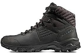 Mammut Mercury IV Mid GTX Men | Wanderschuhe für Herren, wasserdichte Trekkingschuhe, Outdoor Wanderstiefel, Gore-Tex Bergschuhe, Mit Vibram Sohle, Atmungsaktiv | Black, 9