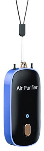 Purificador de aire, purificador de aire, collar purificador de aire portátil, recargable, mini purificador de aire para dormitorio, coche, acción silenciosa y rápida, purificador de aire de olores de