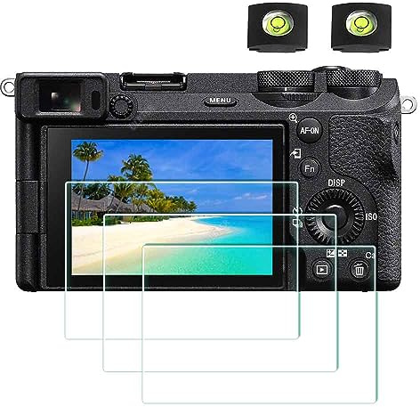 ULBTER Displayschutz Schutzfolie für Sony Alpha A7C II A6700 A7C R Displayschutzfolie A7CII A7C2 A7CR 6700 Glas 9H Härte [3+2 Stück]