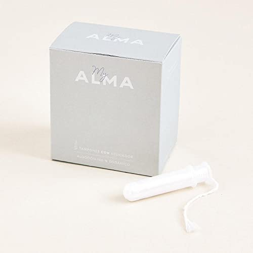 Tampones con Aplicador - Algodón 100% Orgánico - Hipoalergénicos, Sin Tóxicos - Flujo Moderado, Máxima Protección - Fabricados en Europa (MINI)