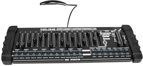 UKing Controller D-MX per Luci da Palcoscenico D-MX512, Controller D-MX 384 per Console, Scene per Controllo D-MX, Luce D-MX, Luce per Feste, DJ Discoteca, Luce per Palcoscenico, DJ Apparecchiatura