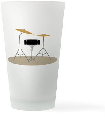 CafePress Drum Set Pint Glass, 16 oz. Drinking Glass