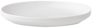 AMBITION Plato de servir blanco ovalado 26,5 x 17,5 cm, porcelana para servir frutas, ensaladas, postres, lavavajillas y microondas, 1 unidad
