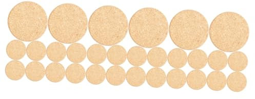 Sosoport 30pièces Tapis Ronds Liège pour Pots De Fleurs Lot de sous-Pots Anti-dérapante pour Plantes Intérieur Et Extérieur Et