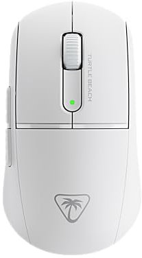 Turtle Beach Burst II Air – Kabellose 2,4-GHz-Gaming-Maus: ultraleichte 47 g, Optical Switches, symmetrisch, optischer Sensor, 26k DPI, Bluetooth, bis zu 120h Akkulaufzeit - Weiß