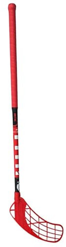 Perfeclan Unihockeyschläger, bequemer Ersatz für Anfänger, Spieler, Geschenk, Eishockeyausrüstung, Eishockeyschläger für den Sport in der Halle, Rote rechte Hand