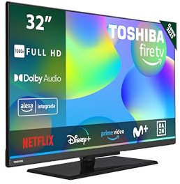 Toshiba 32LF3F63DAE Smart Fire TV 32 Pulgadas (Full HD 1920 x 1080, HDR10, Control de Voz Alexa, Bluetooth, Airplay)