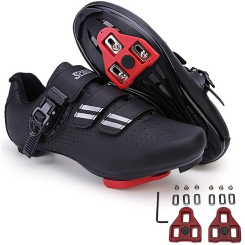 Mateju Fahrradschuhe Herren Damen Rennradschuhe Kompatibel mit Look SPD-SL Delta Lock Pedal Reitschuhe,Draussen Atmungsaktive Radschuhe Leichte Schuhe Rennrad Schuhe