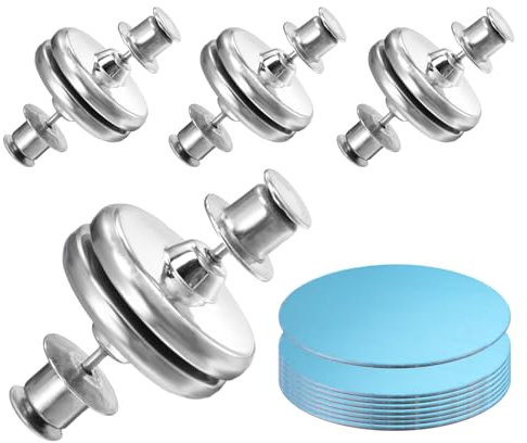 YUXIANLB 8 Stück Magnetische Duschvorhang Seitenclips Magnetische Schnalle Auslaufsichere Schnalle Für Duschvorhang Hält Vorhangfutter An Der Wand Geschlossen Winddichte Stopper Spritzschutzclips