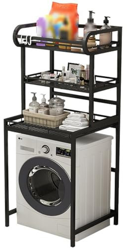 Estante De Almacenamiento para Lavadora Inodoro Estante De Baño Independiente sobre Estantes De Almacenamiento para Inodoro Estante para Lavadora De 3 Niveles A, 70 * 60 * 199 CM