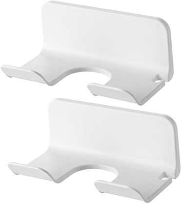 MERRYHAPY 2stücke Haartrocknerhalter Wandmontage Ohne Bohren Platzsparender Ablösbarer Föhnhalter Mit Starkem Halt Für Bad Schlafzimmer Friseursalon Praktischer Haartrockner Organizer
