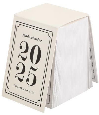 Operitacx Tischkalender Minikalender Stehkalender Zerreißkalender Kalender Für Planung Tagebuch Scrapbook Dekoration