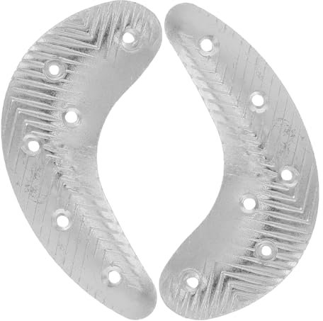 Baluue Plaques De Protection En Métal Pour Talons De Chaussures Homme Antidérapantes Et Résistantes Kit De Réparation Avec Vis Pour Bottes Et Sneakers Améliore La Stabilité Et La Durabilité