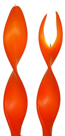 Engelskerze Gelb - Orange - Engelslicht Kerze für Schönheit - Achsamkeit - Erfolg - Lösung aus aussichtslosen Situationen - Mut - Erfolg - Erlernen neuer Fähigkeiten