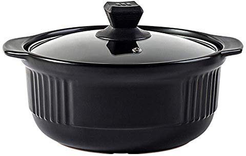 Cacerola de Terracota, cazuela de cerámica, cazuela de Barro, cazuela de Barro, cazuela Especial para Cocina de inducción (3,2 l)