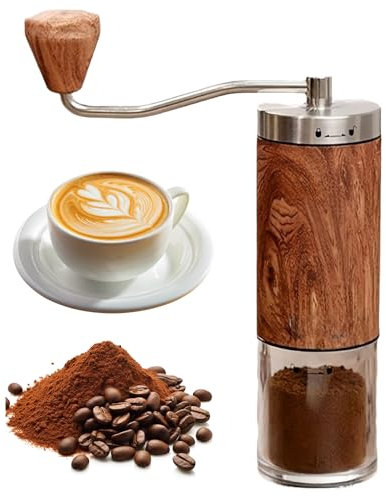 Kaffeemühle, Smavles Kaffeemühle Manuell Hand, Manuelle Kaffeemühlen, Coffee Grinder Mahlgradstufen für Camping Zuhause Büro Outdoor Unterwegs Reise
