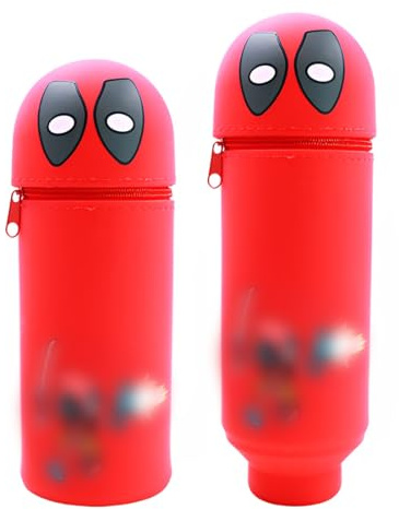 DEZP Kawaii Pencil Case 2 In 1 Soft Silicone Federmäppchen, Multifunktions Theme Pen Holder Zipper Colored Pencils Marker,Stifte Mäppchen Für Legami Pens,18.5 * 6.5Cm(Ant-M,A)