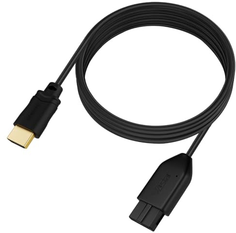 AXFEE Cavo HDMI per N64, Convertitore Segnale Video, Convertitore Video HD | Lunghezza del Cavo 150 cm, Adattatore Convertitore da N64 a HDMI, Plug and Play, Compatibile con N64/NGC/SNES- Nero