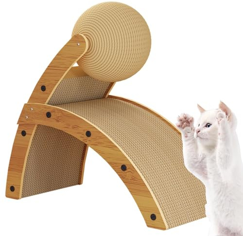Almohadilla rascadora para gatos: tablero rascador portátil, superficie reversible confiable, resistente y fácil de reemplazar | Rascadores resistentes al desgaste para ejercicio de gatos, mantenimien