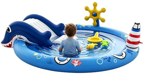 Piscinas Infantiles de jardín - Juguetes hinchables y Divertidos | Juguetes de Playa Infantiles,para Jugar con Agua en Verano al Aire Libre jardín Patio terraza Parque casa Vacaciones