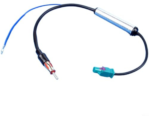 SageFurned für fm Radio Antennenverstärker für fakra, Ersatz für deutschen Automarken, robustes verzinntes Kupfer Design zur Signalverbesserung im