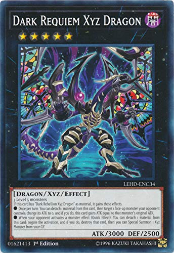Yu-Gi-Oh!! - Dark Requiem Xyz Dragon - Lehd-Enc34 - Común - 1ª Edición - Mazos de héroe legendarios - Phantom Knights Deck