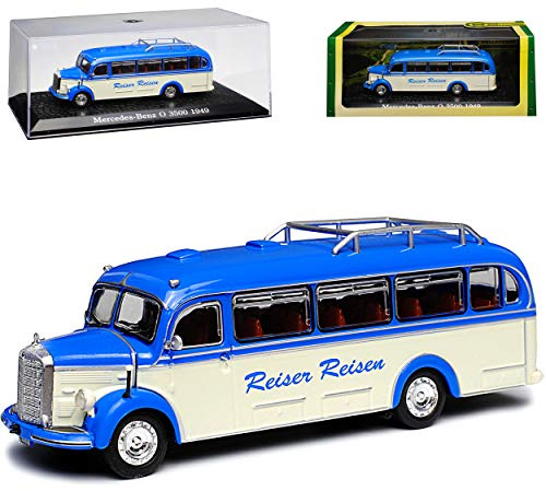 Mercedes-B O 3500 Omni Bus Blau 1949-1955 1/72 Atlas Modell Auto