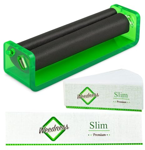 Weedness Joint Drehmaschine für King Size Paper 110 mm 3-teiliges Set - Konisch Rolling Machine Zigarettenroller Roller Long Zigaretten Rollmaschine Dreh Gerät Set