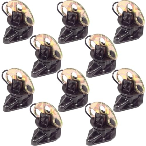 10x Three 3 way Electric Fence Gate Handle Plate & Pinlock Insulator Connector