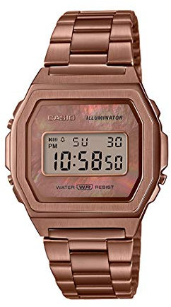 Casio Vintage Iconic Damen Armbanduhr Edelstahl/Roségold / 38 mm