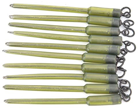 VGEBY 10 Stück Angeln PVA Beutel Stängel Insert End Terminal Long Tube Wire Connector Tackle Taschen Angler Tackle Zubehör