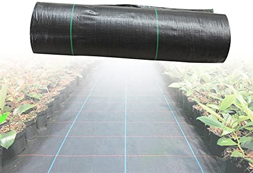 KHUY 656FT Gran Rollo Malla Antihierbas Geotextil Tela Huerto Urbano, Malla Antihierbas Control de Hierbas Superiores, Malla de Sombreo Huerto Mantillo Transpirable para Paisajismo (Size : 0.6x200m)
