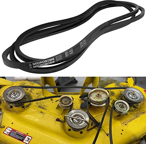 Courroie trapézoïdale pour tondeuse à gazon 121,9 cm compatible avec John Deere GX21833 GX20571 D140 D150 D160 L120 L130 LA130 LA140 LA145 LA155 LA165 X140, etc