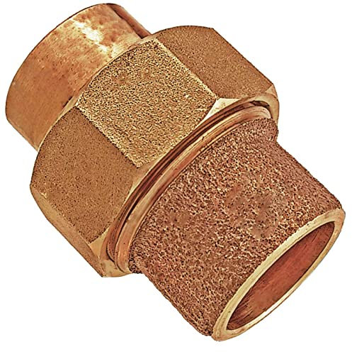 Löt Fitting 4340 Verschraubung konisch metallisch dichtend i-i 2 Muffen zum Löten für Kupfer Rohr Außendurchmesser 15mm Trinkwasser geeignet Heizung Wasser Sanitär Schraub Kupplung