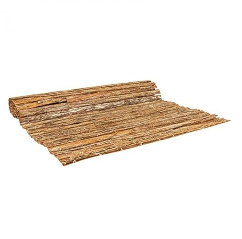 Grindi - Rindenmatte Sichtschutzzaun Zaunblende für Balkon, Garten, Terrasse, Sichtschutzzaun, Schattiernetz, Sonnen- und Windschutz - Rinde - GMK - Anthrazit, 180x200 cm