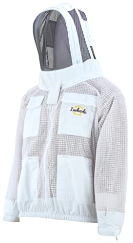 Imkado Atmungsaktive Imkerjacke Fechtschleier / XXS