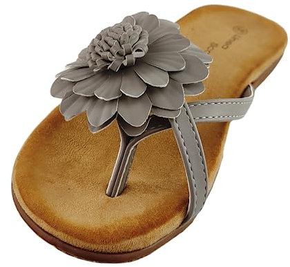 Sandales tendance et confortables pour femme - Linea Scarpa Murano - Durable, robuste et antidérapante : taille : 41 | Couleur : gris
