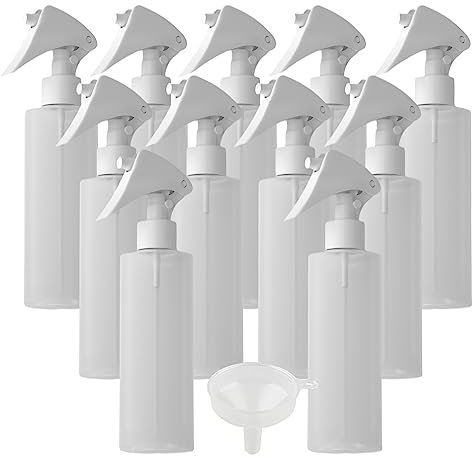 LusDoly 24 pièces 500ml Transparent flacons vaporisateurs vides en plastique, l'eau l'alcool Cosmétique Voyage Rechargeable Petits Domicile Bouteille de Spray Essentielles