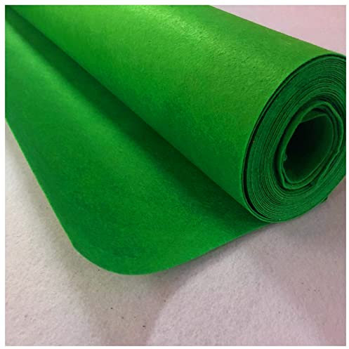 Filzstoff 36 Farben Filzstoff Meterware 1mm Dick Für Handmarke Nähen Patchwork Handwerk Projekte DIY Weihnachtsdekorationen 90 cm Breit Meterware Verkauft(Color:Smaragdgrün)